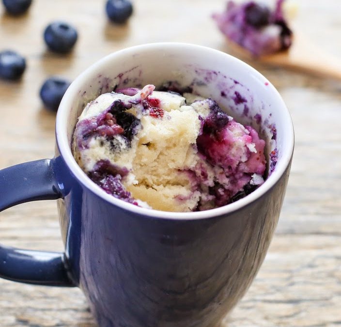 Mug Cake de Arándanos