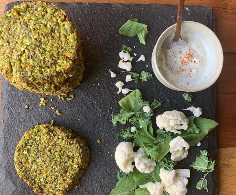 Hamburguesas de Kale y Coliflor